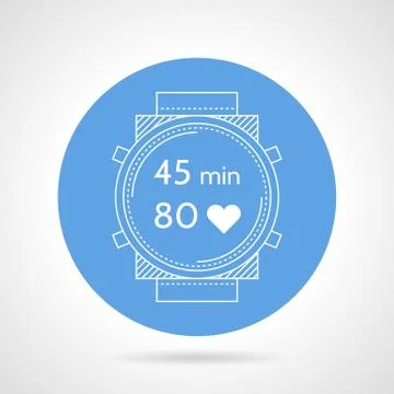 Diver accessory round vector icon Stock Illustration