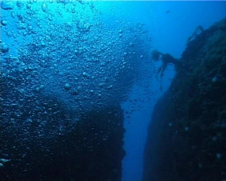 Diver bubbles (D066) 動画素材 150056