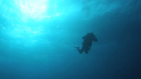 Diver Descending Stock-Footage 2232789