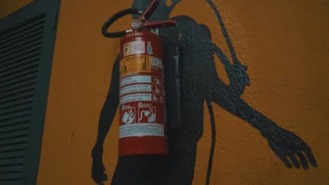 Diver graffiti on the wall Stock Footage 151039687