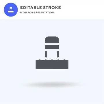 Diver icon vector, filled flat sign, solid pictogram isolated on white, logo  Stock Illustration