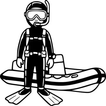 Diver Stock Illustration