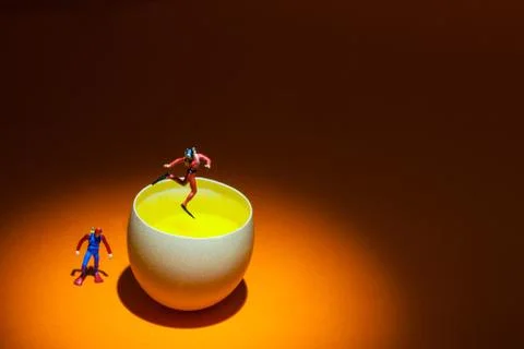 Diver jump Stock Photos