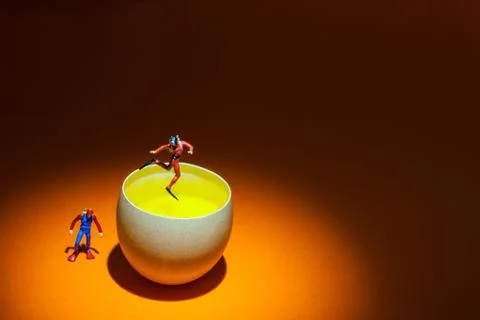 Diver jump Stock Photos