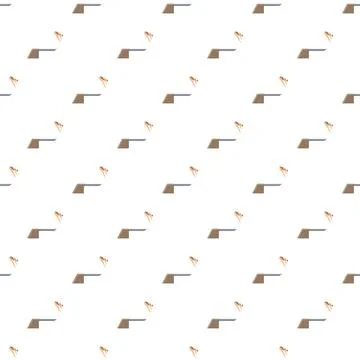 Diver jumping from diving board seamless pattern Stockillustratie