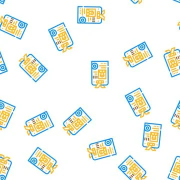 Diver license vector seamless pattern Stock Illustration