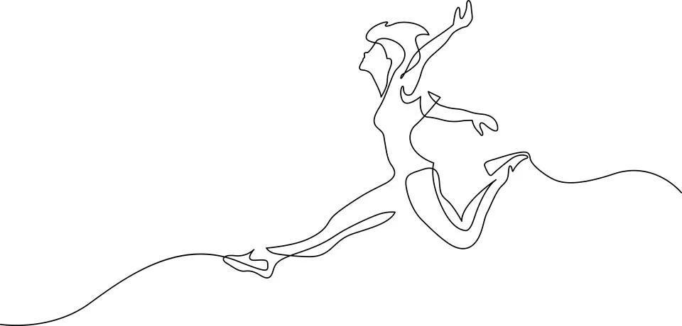 Diver mid-dive Vector 스톡 일러스트