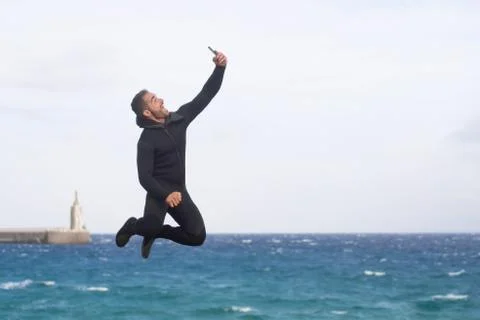 Diver preparing the dive Stock Photos