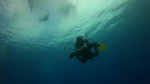 Diver under water Stock-Footage 126941500