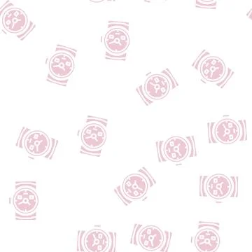 Diver watches glyph vector seamless pattern Stock Illustration