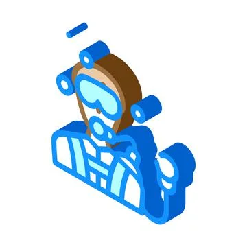 Diver worker glyph icon vector illustration color Stock Illustration