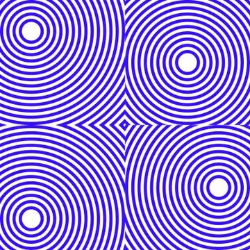Divergent, convergent circles. Stock Illustration