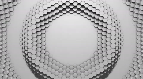 Divergent honeycomb ring Stock Footage 62992659