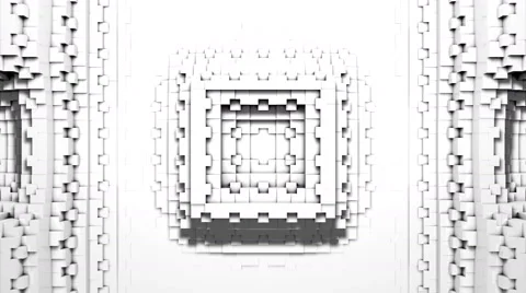 The divergent pulsating square Stock Footage 62503546