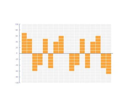 Diverging infographic chart design template Stock Illustration