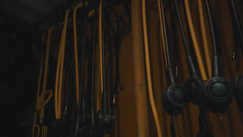 Diver's equipment hanging Stock Footage 151045736