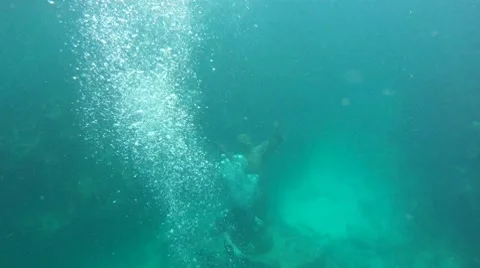 Divers With Jesus Stock Footage 7755287