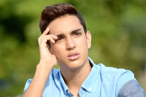 Diverse Boy Thinking Stock Photos