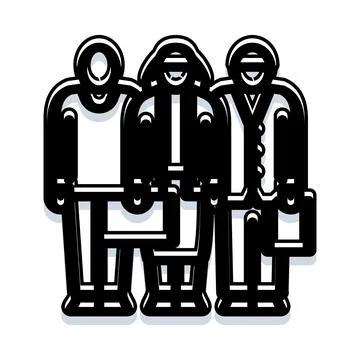 Diverse business team unity collaboration concept illustration Stockillustratie