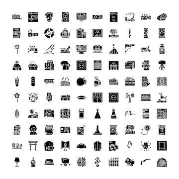 Diverse collection exploring everyday concepts and digital tools Illustrazione stock