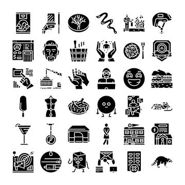 Diverse collection of flat design concept icons 库存插图