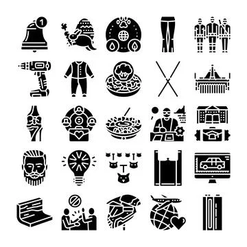 Diverse collection of flat design concept icons 스톡 일러스트