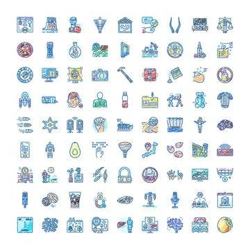 Diverse collection of hand drawn doodle concept icons イラスト素材
