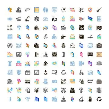 Diverse collection of icon sets for infographic use 库存插图