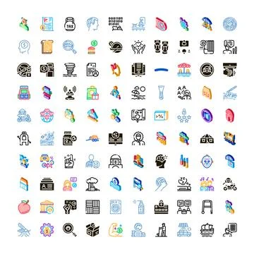 Diverse collection of web design and graphic icons Illustrazione stock