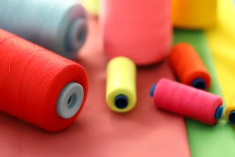 Diverse colors of threads Stock Photos