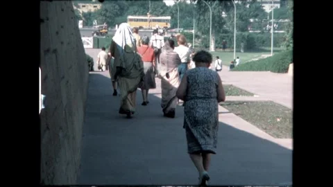 Diverse Crowd Walking Stock Footage 276292417