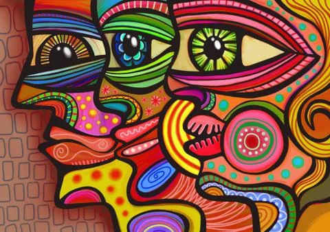 Diverse Faces Illustration