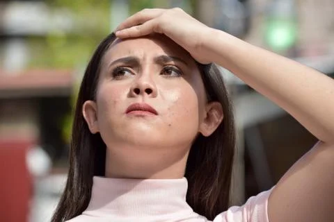 Diverse Female Memory Problems 스톡 사진