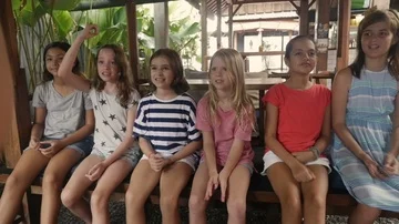 Diverse group of multi ethnic young girls celebrating and saying yes Stock Footage 85955653