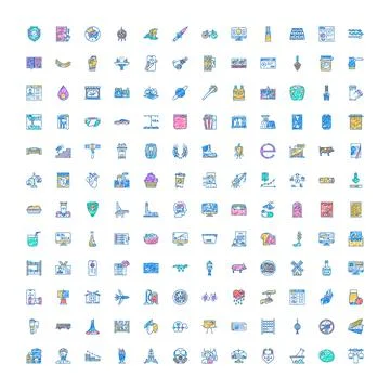 Diverse hand drawn icon set for business and lifestyle subjects Illustrazione stock