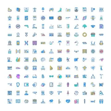 Diverse hand drawn icon set illustrating concepts and objects イラスト素材
