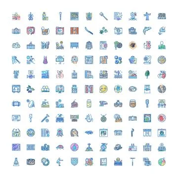 Diverse hand drawn icon set for lifestyle and technology イラスト素材