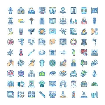Diverse hand drawn icon set for concepts イラスト素材