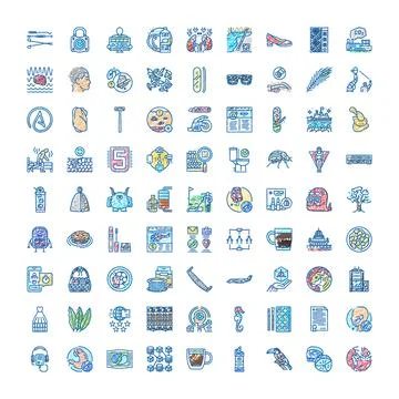 Diverse hand drawn icon set illustrating business and lifestyle イラスト素材