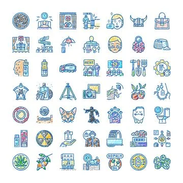 Diverse hand drawn icon set for various concepts イラスト素材