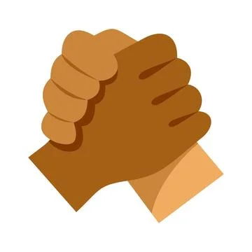 Diverse hands joining in unity and cooperation 스톡 일러스트