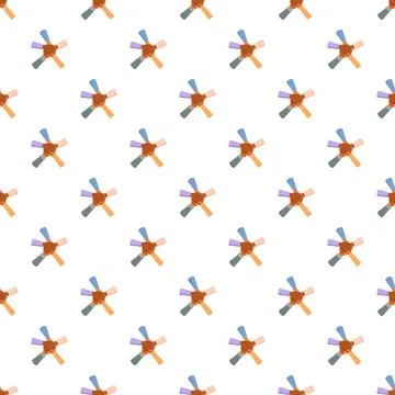 Diverse hands joining in unity and teamwork pattern Stock Illustration