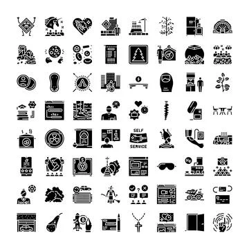Diverse icon collection representing modern lifestyle and technology イラスト素材