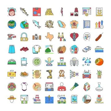 Diverse icon collection set vector illustrations Illustrazione stock