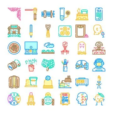 Diverse icon set exploring various modern concepts イラスト素材