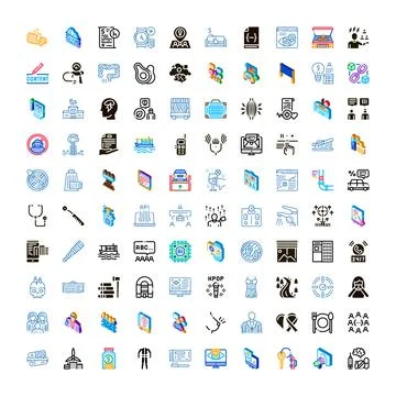 Diverse icon set representing business, lifestyle and technology イラスト素材