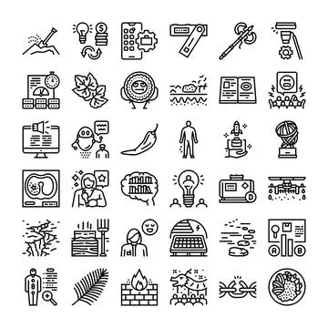 Diverse line icon set for various concepts イラスト素材
