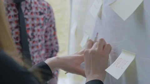 Diverse office workers brainstorming and collaborating in the team Stock Footage 73854463