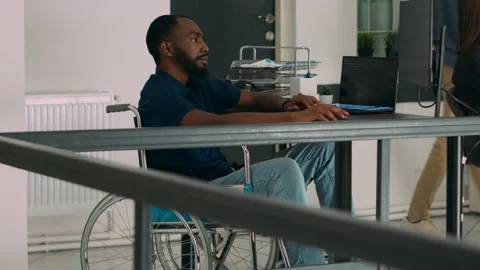 Diverse programmers collaborating on coding project compiling algorithm Stock Footage 227614526