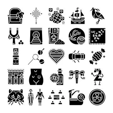 Diverse set of vector icons for web and app イラスト素材